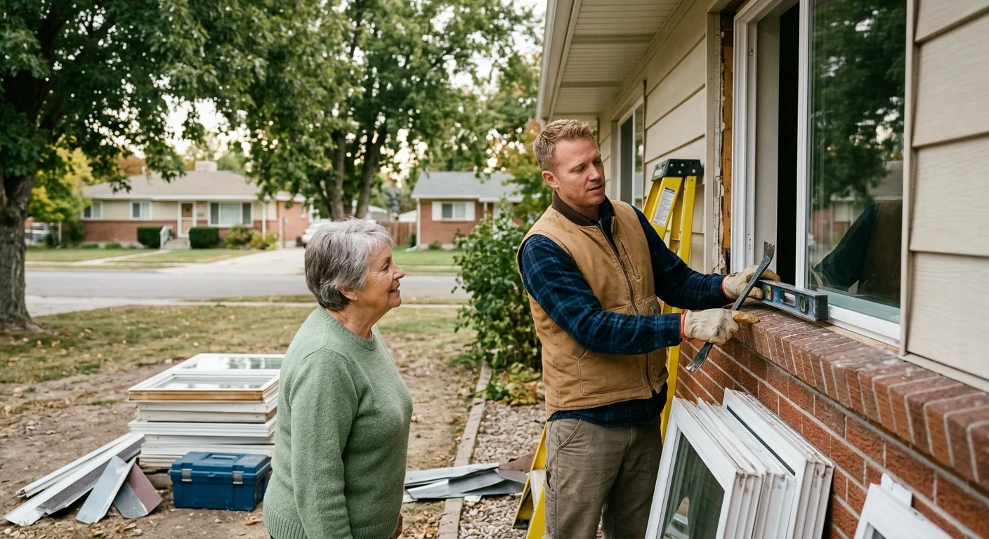 Window replacement coordinator reviewing daily appointment schedule for Midvale homeowners